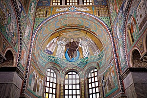 Ravenna San Vitale church, mosaic inside.