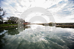 Ravenna - Swampland water reflecion - italy