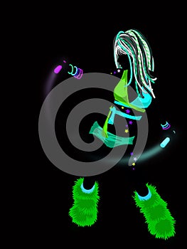 Raver Silhouette