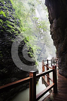 Ravine stream in the Black Mountain Valley photo