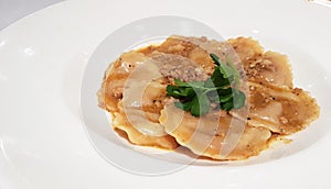 Ravioli with minced pork