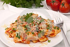 Ravioli in tomato sauce