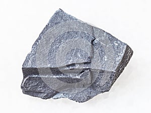 raw argillite stone on white
