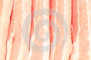 Raw Bacon Background