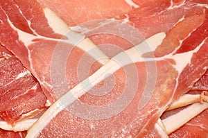 Raw Bacon Rasher Background