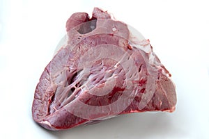 Raw beef heart - meat