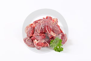 Raw beef meat