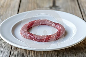 Meat Ring on Plate