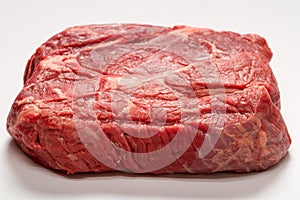 Raw Beef Roast On White Background