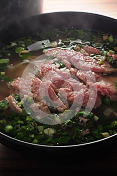 Raw Beef Soup