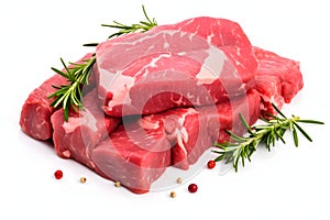 raw beef steak. Generative AI