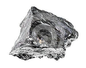 raw bituminous coal (black coal) rock cutout