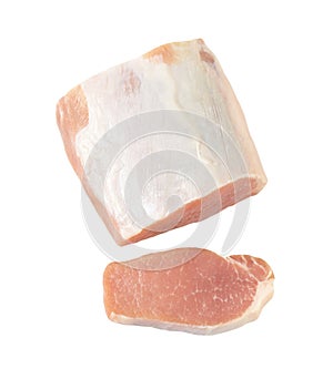 Raw boneless pork loin