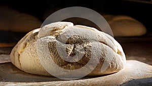 raw bread leavening, AI generated