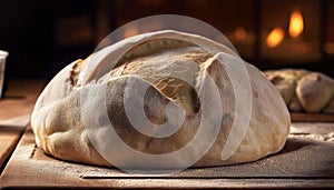 raw bread leavening, AI generated