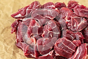 Raw breef meat