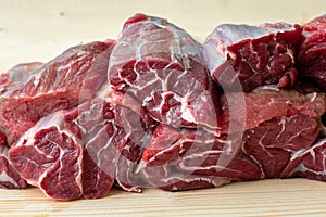 Raw breef meat