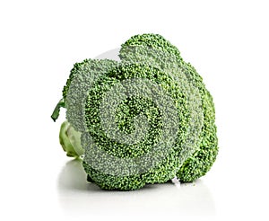 Raw broccoli isolated