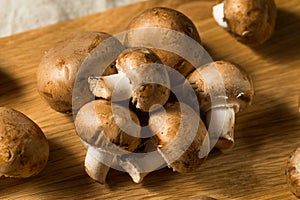 Raw Brown Organic Baby Bella Mushrooms