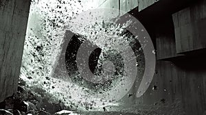 raw brutalist style in the surging digital wave