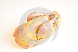 Organic raw guinea fowl photo