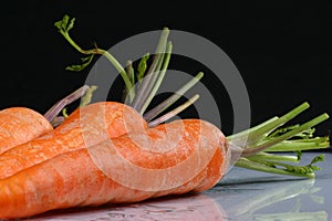 Raw carrot detail