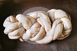 Raw cczech christmas bread