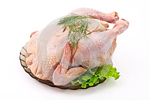 Raw chicken