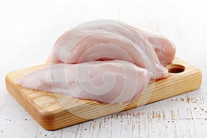 Raw chicken breast