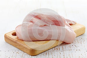 Raw chicken breast