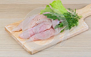 Raw chicken breast