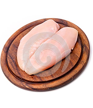 Raw chicken breast fillets