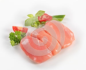 Raw chicken breasts