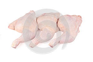 Raw chicken drumstick photo