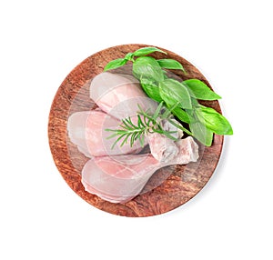 Raw Chicken Drumsticks Isolated, Uncooked Poultry Legs, Fresh Hen Meat, Fresh Chicken Drumstick