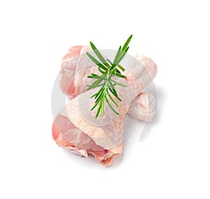 Raw Chicken Drumsticks Isolated, Uncooked Poultry Legs, Fresh Hen Meat, Fresh Chicken Drumstick