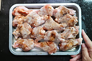 raw chicken or ferment chicken for cook