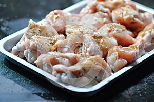 raw chicken or ferment chicken for cook