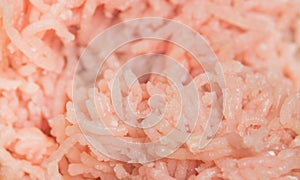 Raw chicken forcemeat