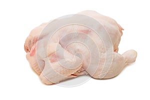 Raw chicken isolated over white