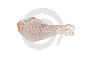 Raw chicken leg