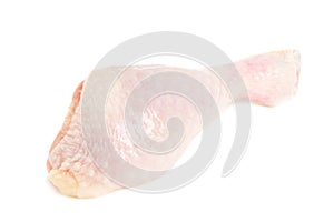 Raw chicken legs isolated on white background