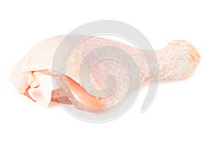 Raw chicken legs isolated on white background