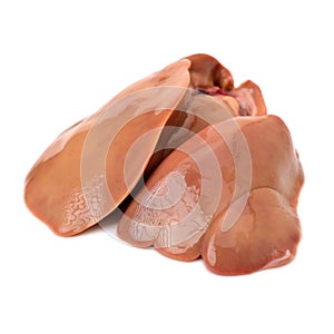 Raw Chicken Liver isolated