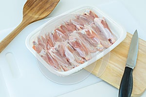 Raw Chicken Wing in Package