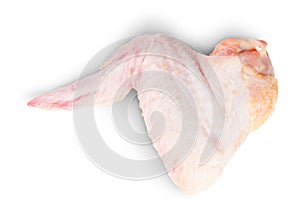 Raw Chicken Wing Rotated