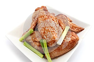 Raw Chicken Wings marinated