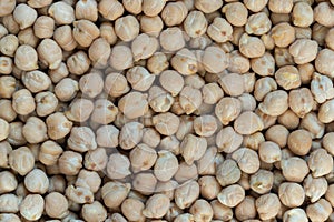 Raw chickpea healhty food background