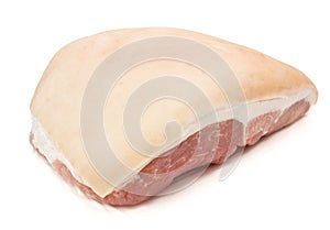 Raw Christmas ham joint