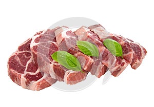 Raw chuck steak
